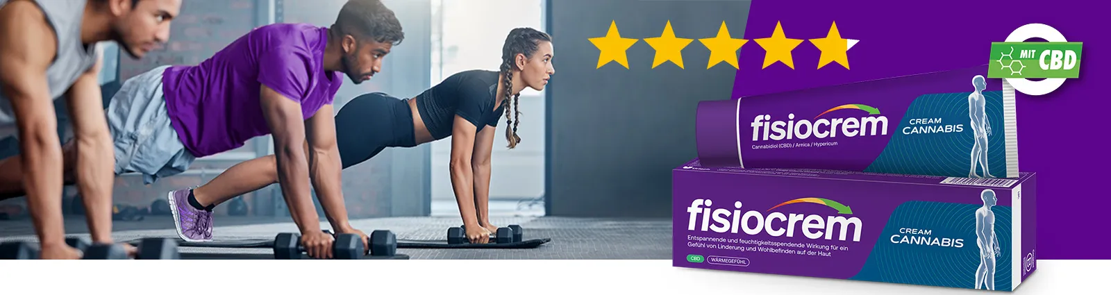 Testergebnis fisiocrem Cream Cannabis